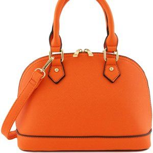Zip-Around Saffiano Classic Dome Satchel